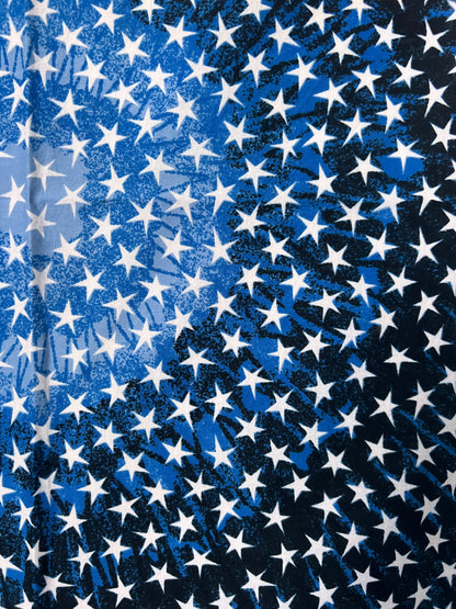 Blue Star Print Bandana