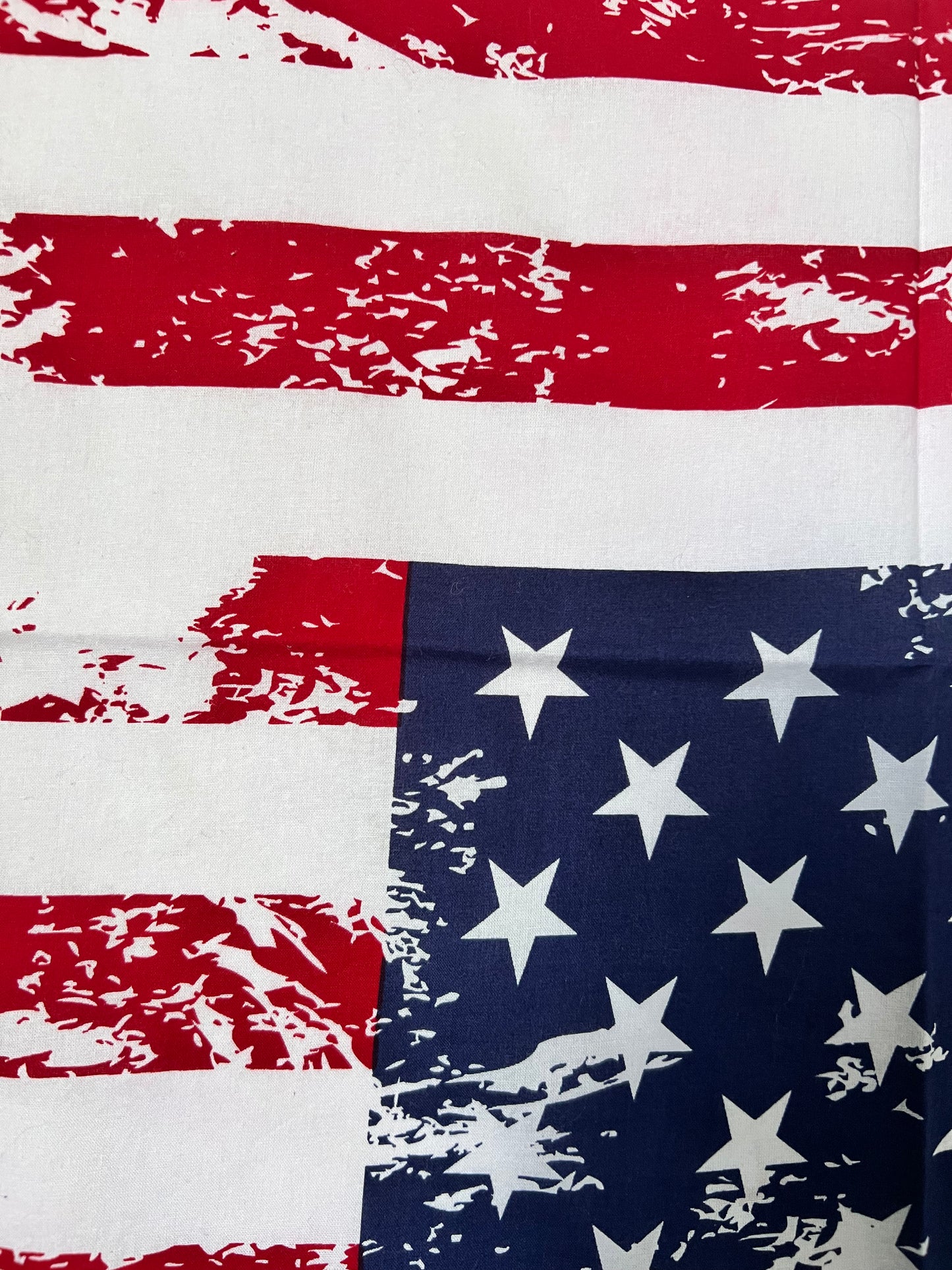 Etched American Flag Red, White & Blue Bandana