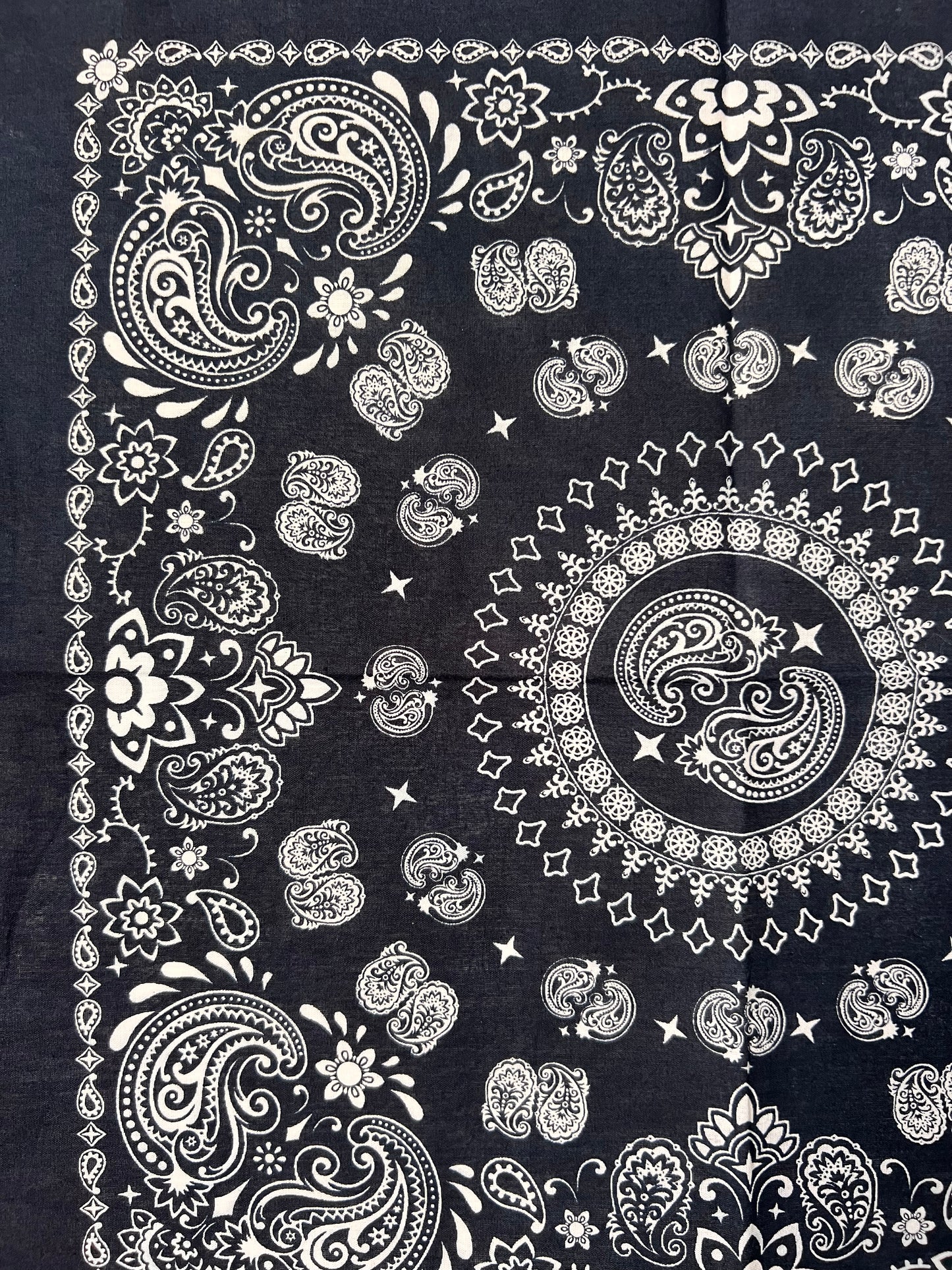 Paisley Mandala Style Dark Blue Bandana