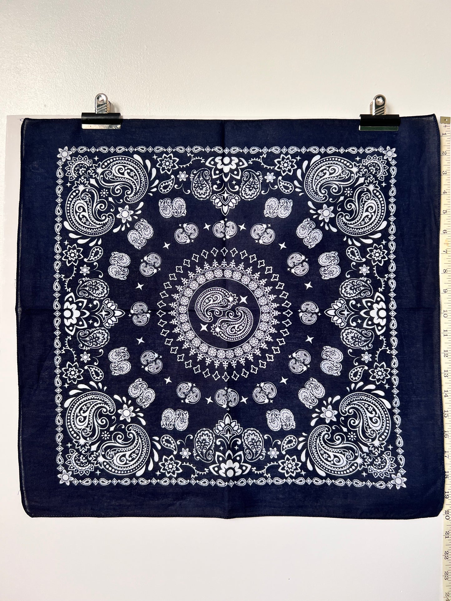 Paisley Mandala Style Dark Blue Bandana