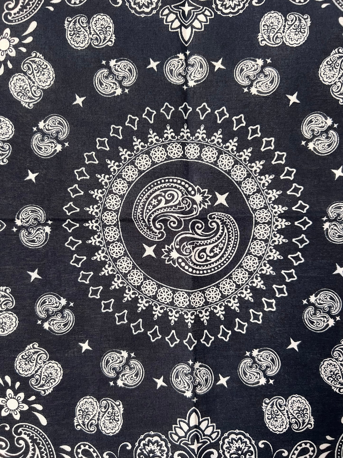 Paisley Mandala Style Dark Blue Bandana