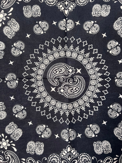 Paisley Mandala Style Dark Blue Bandana