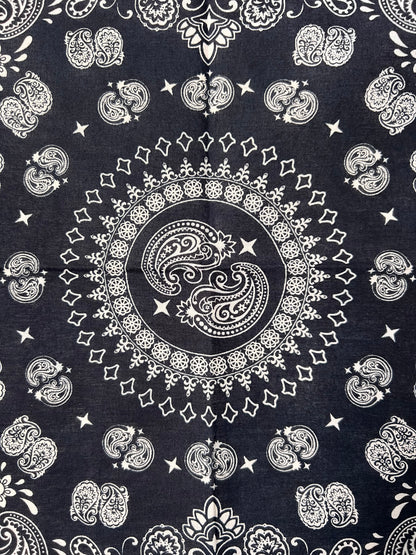 Paisley Mandala Style Dark Blue Bandana