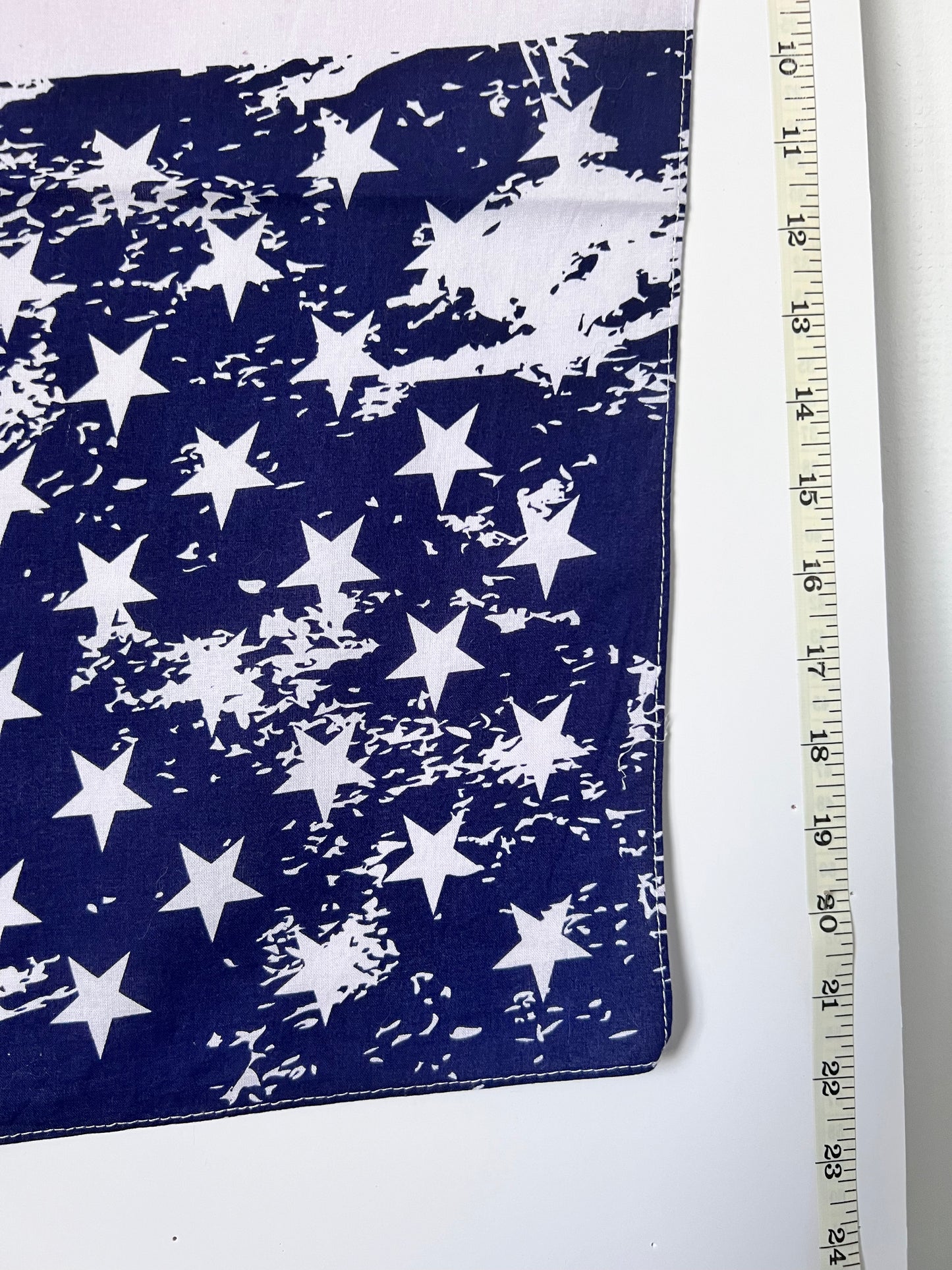 Etched American Flag Red, White & Blue Bandana