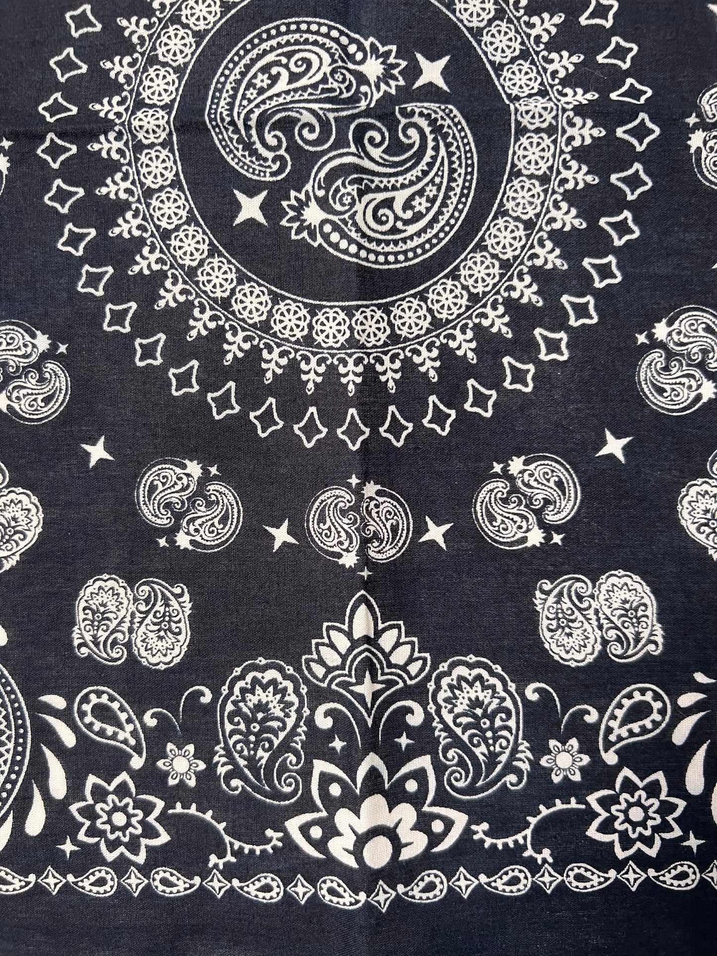 Paisley Mandala Style Dark Blue Bandana