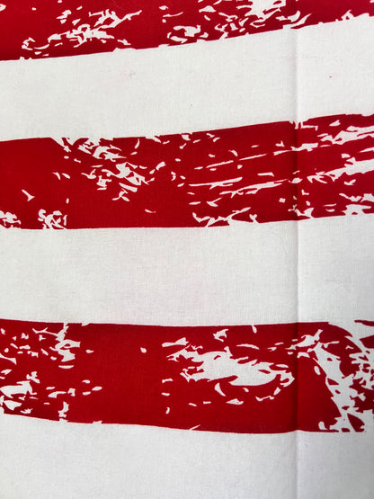 Etched American Flag Red, White & Blue Bandana
