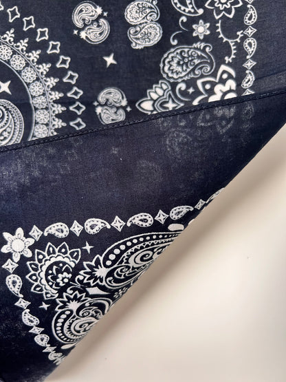 Paisley Mandala Style Dark Blue Bandana