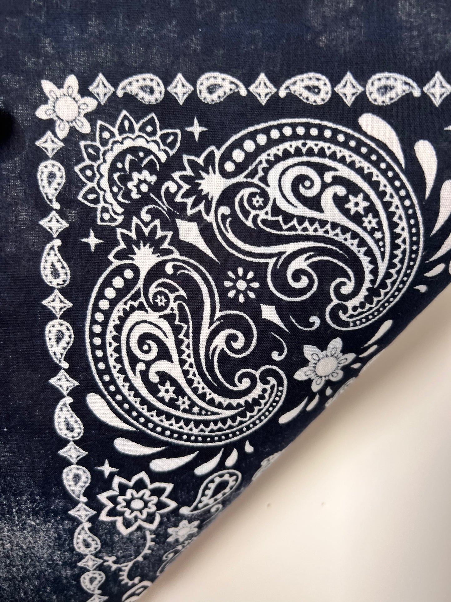 Paisley Mandala Style Dark Blue Bandana