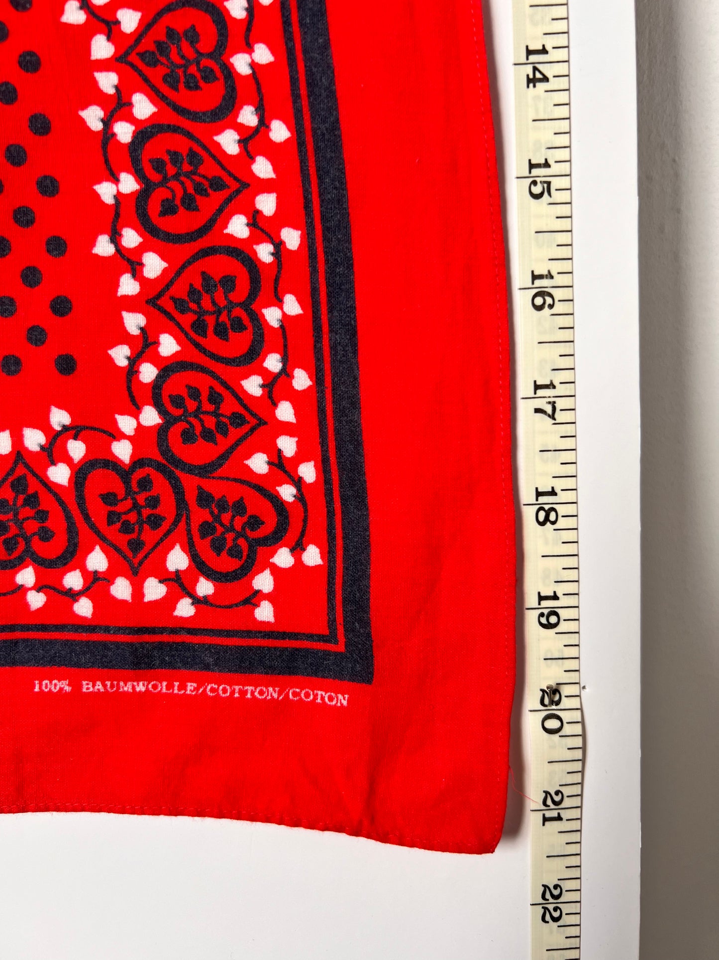 Red Polkadot & Heart Bandana
