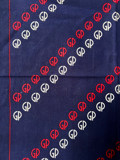 Navy Gary Player GP Repeat Print Bandana in Red, White & Blue