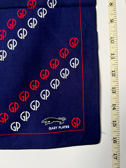 Navy Gary Player GP Repeat Print Bandana in Red, White & Blue