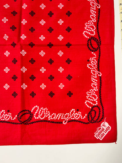 Wrangler Flathead Lake Lodge Vintage Red Bandana