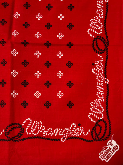 Wrangler Flathead Lake Lodge Vintage Red Bandana