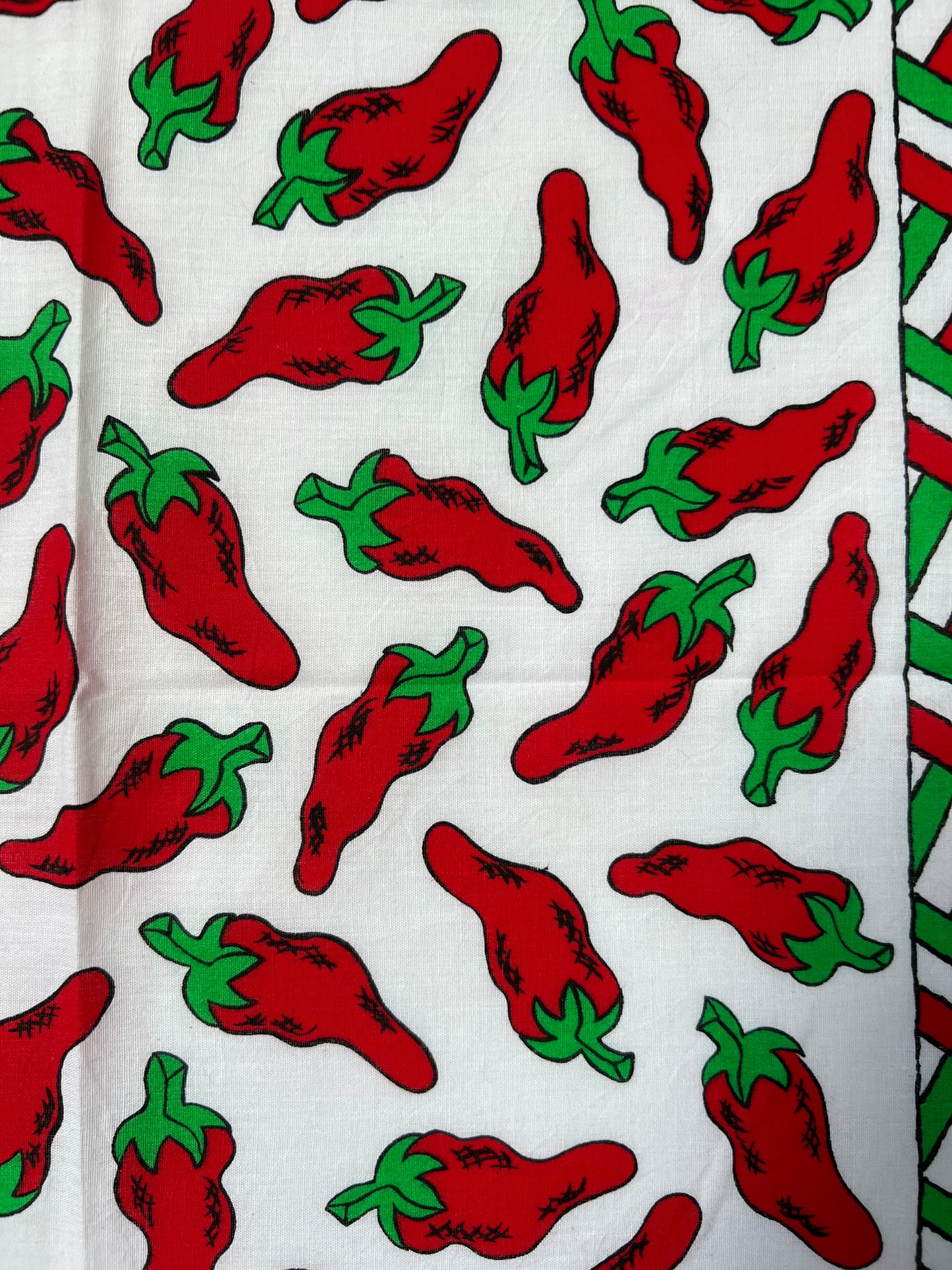 Chili Pepper Print Red & White Bandana