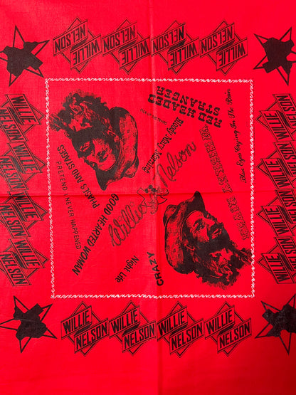 Willie Nelson Country Music Red Bandana