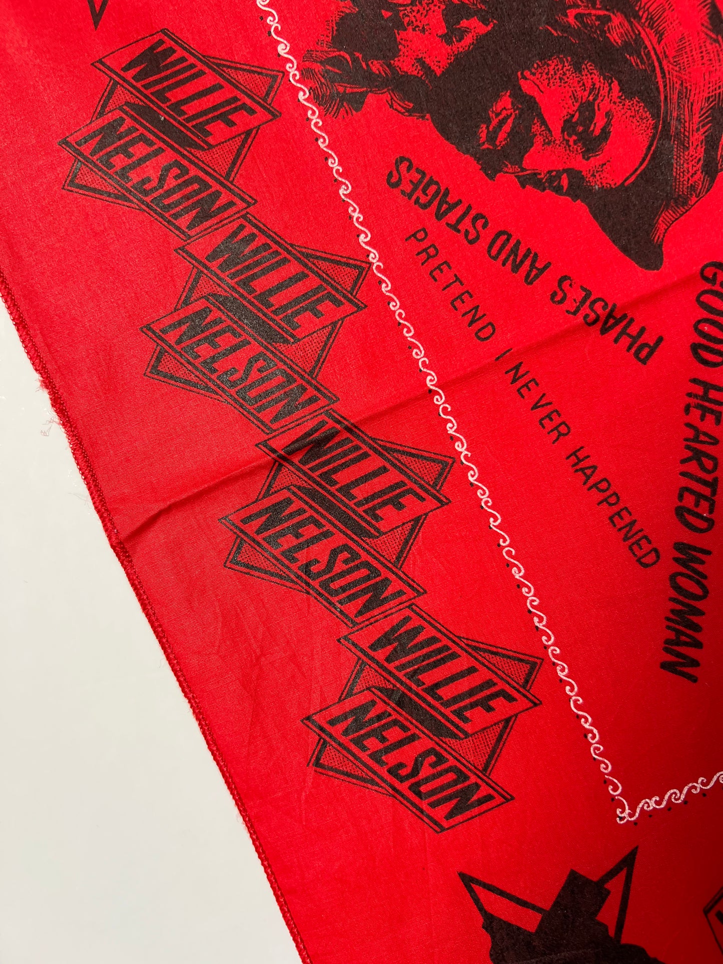 Willie Nelson Country Music Red Bandana
