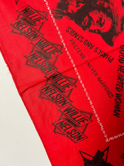 Willie Nelson Country Music Red Bandana