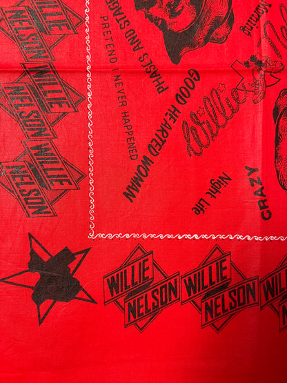 Willie Nelson Country Music Red Bandana