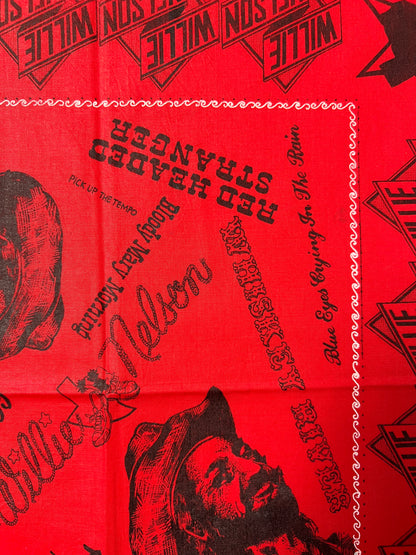 Willie Nelson Country Music Red Bandana
