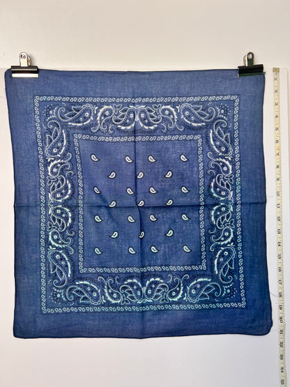 Paisley Print Mid Blue Bandana