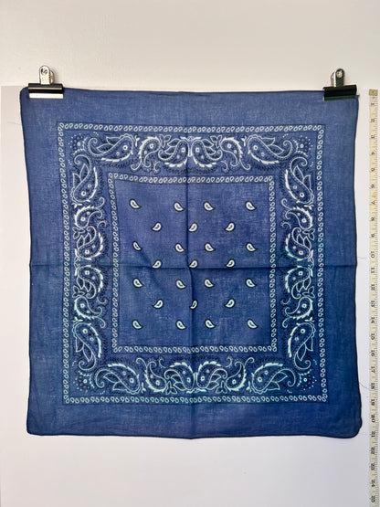 Paisley Print Mid Blue Bandana