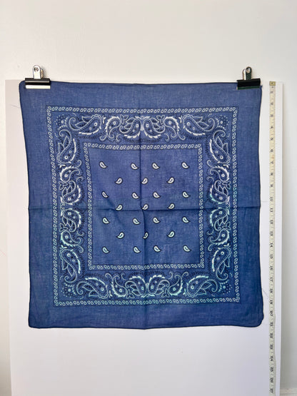 Paisley Print Mid Blue Bandana