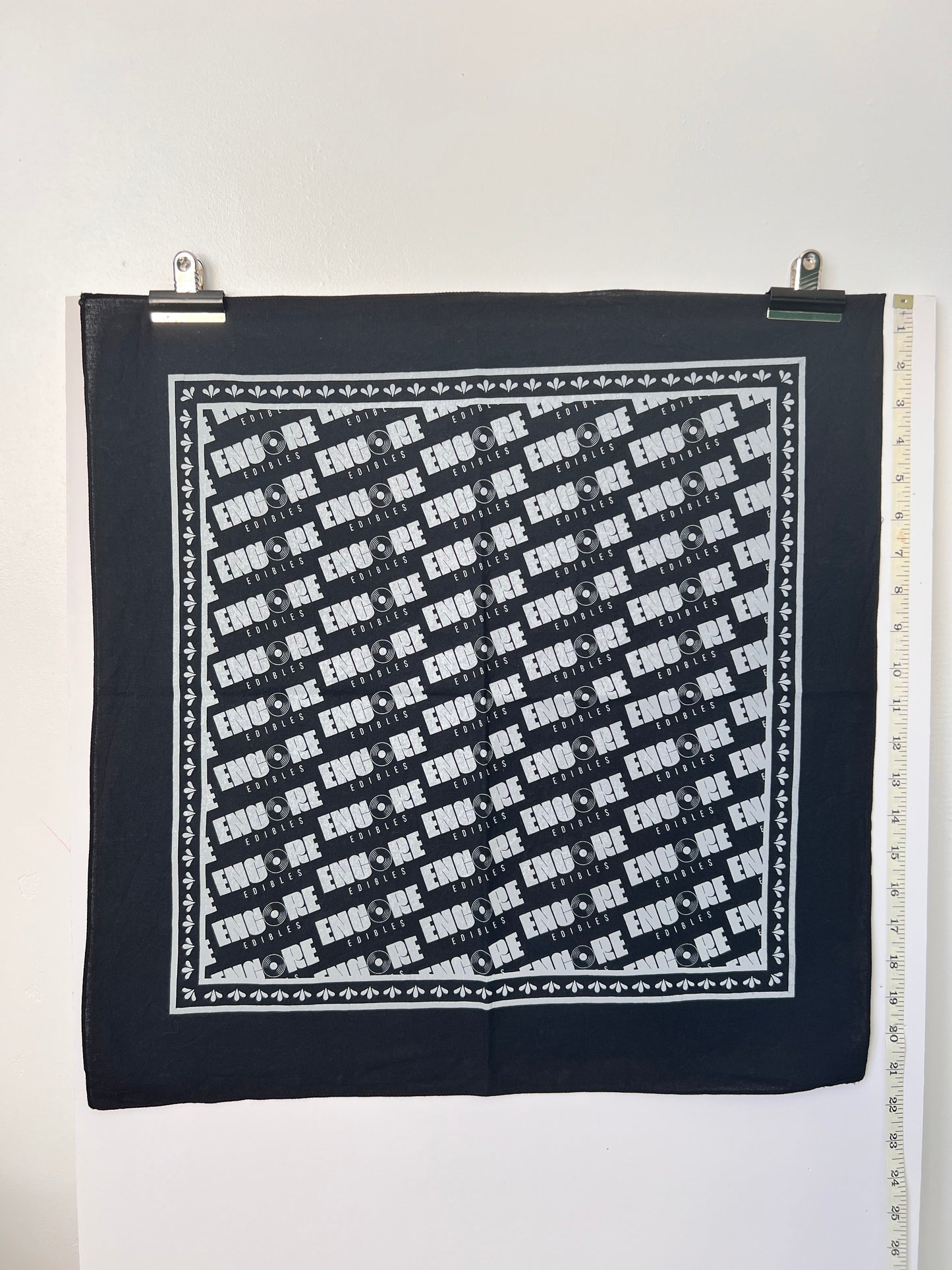 Encore Repeat Logo Black Bandana