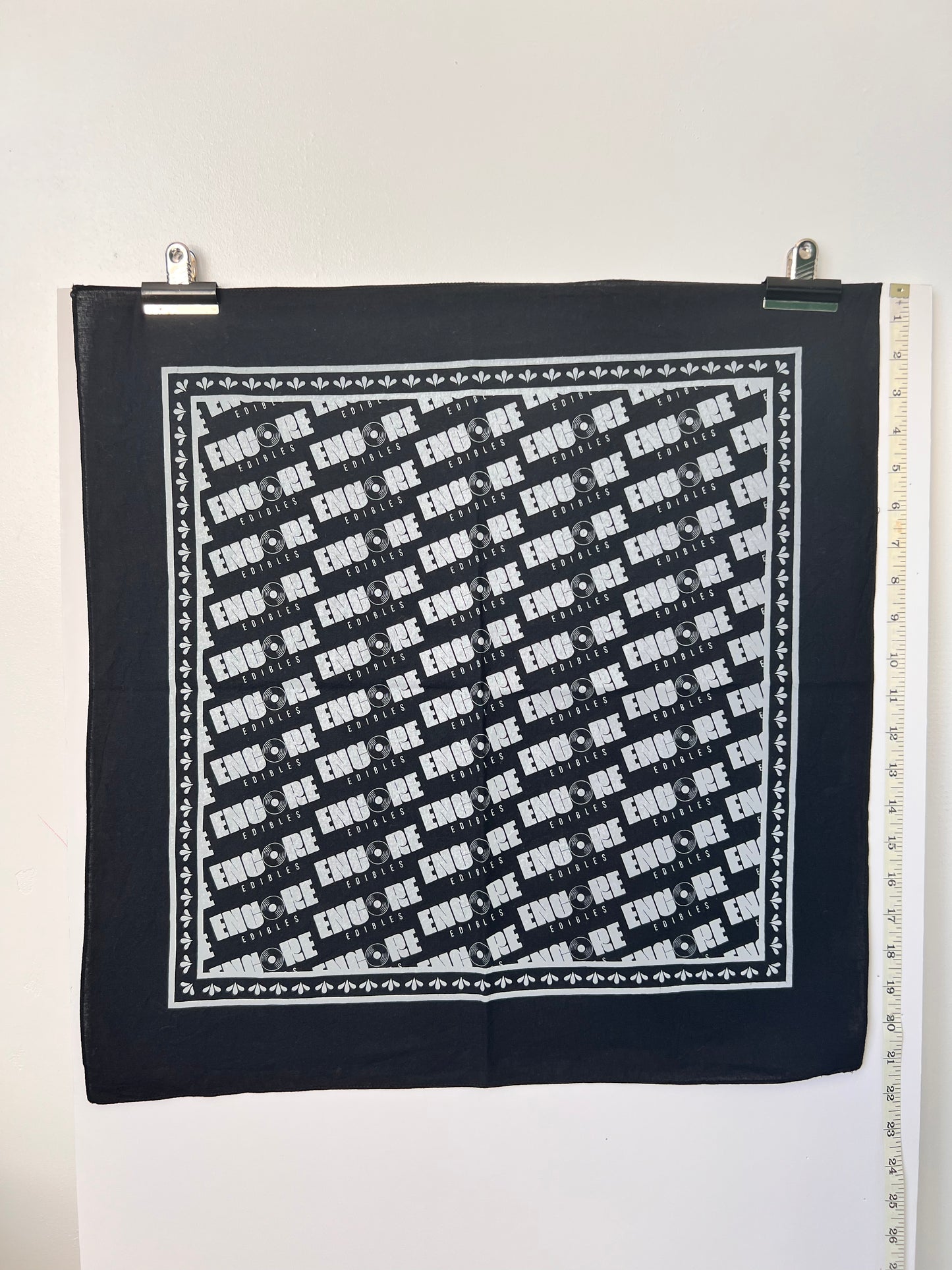 Encore Repeat Logo Black Bandana