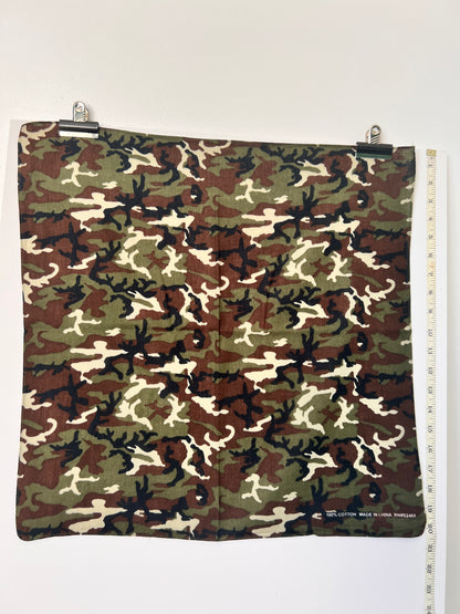 Army Camouflage Green & Brown Bandana