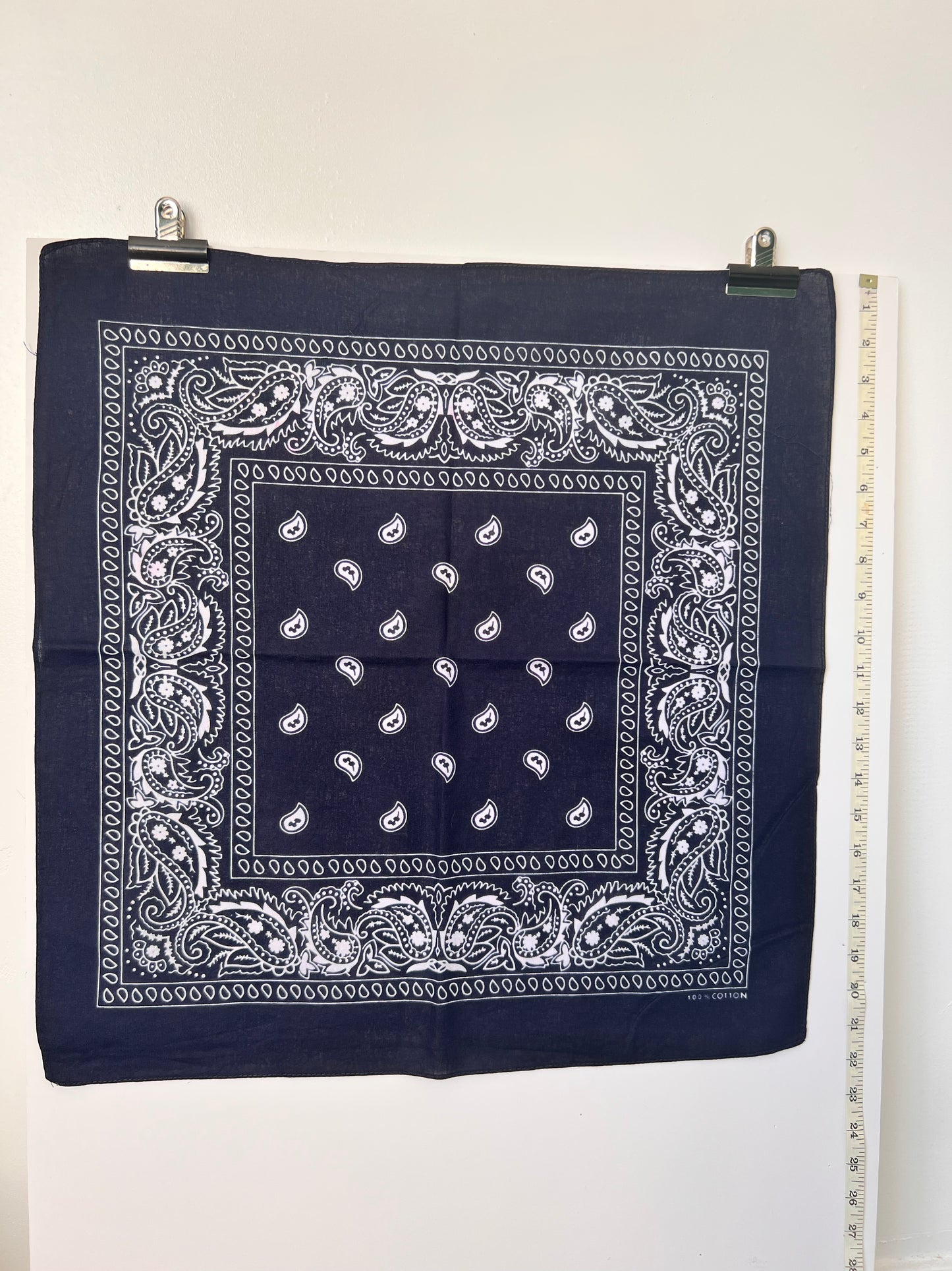 Paisley Print Dark Blue Bandana