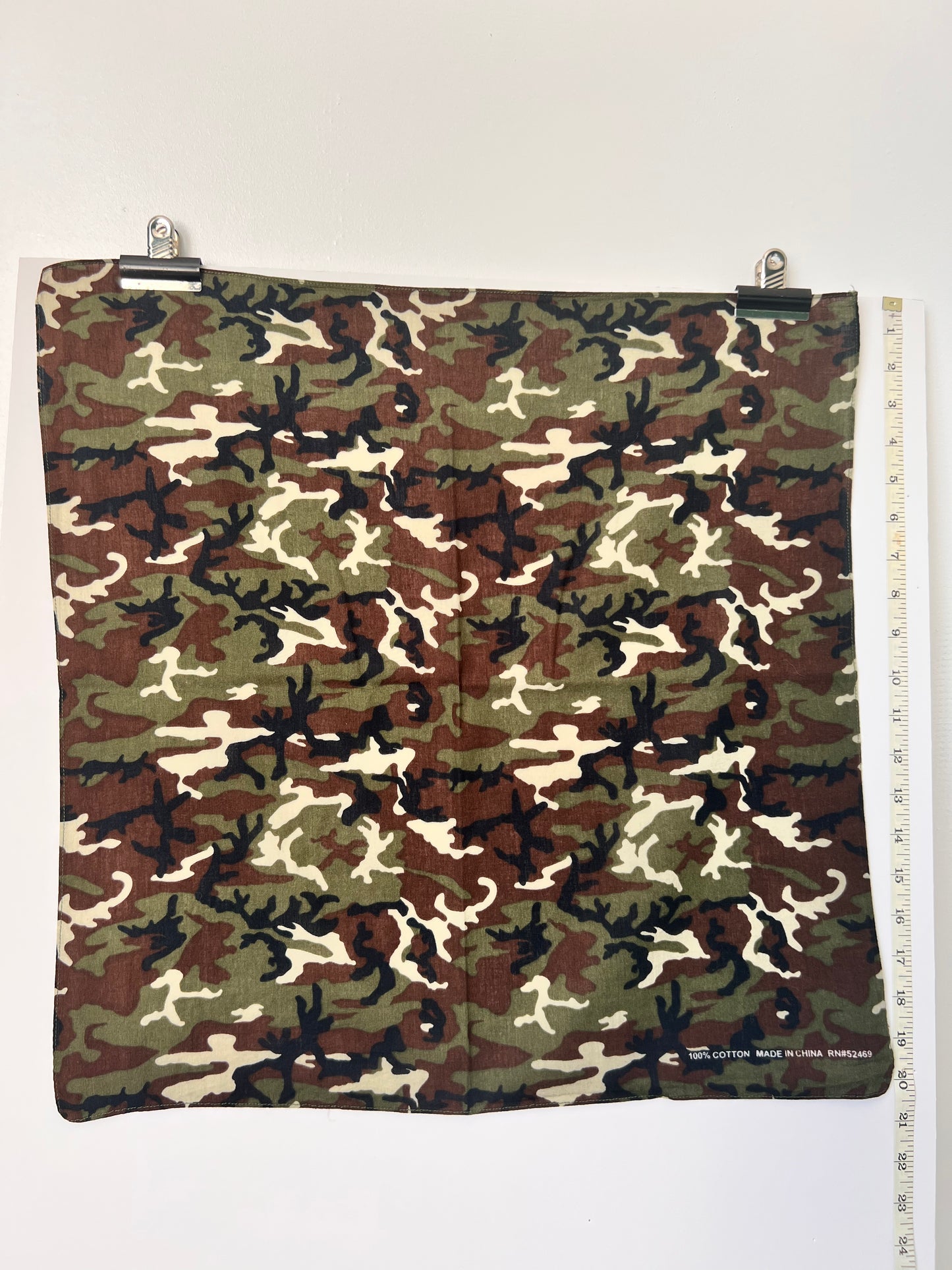 Army Camouflage Green & Brown Bandana