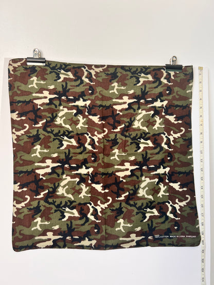 Army Camouflage Green & Brown Bandana