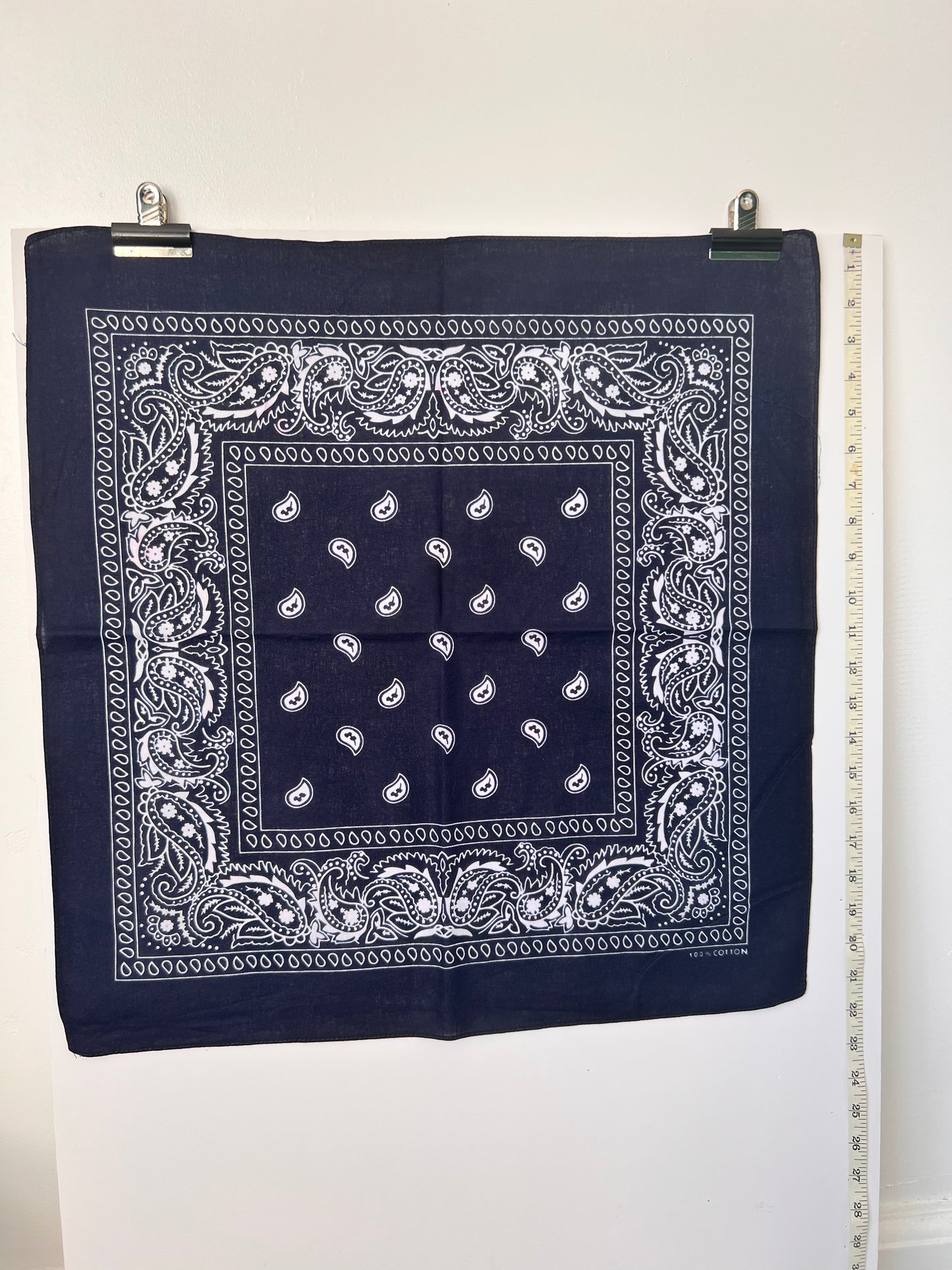 Paisley Print Dark Blue Bandana