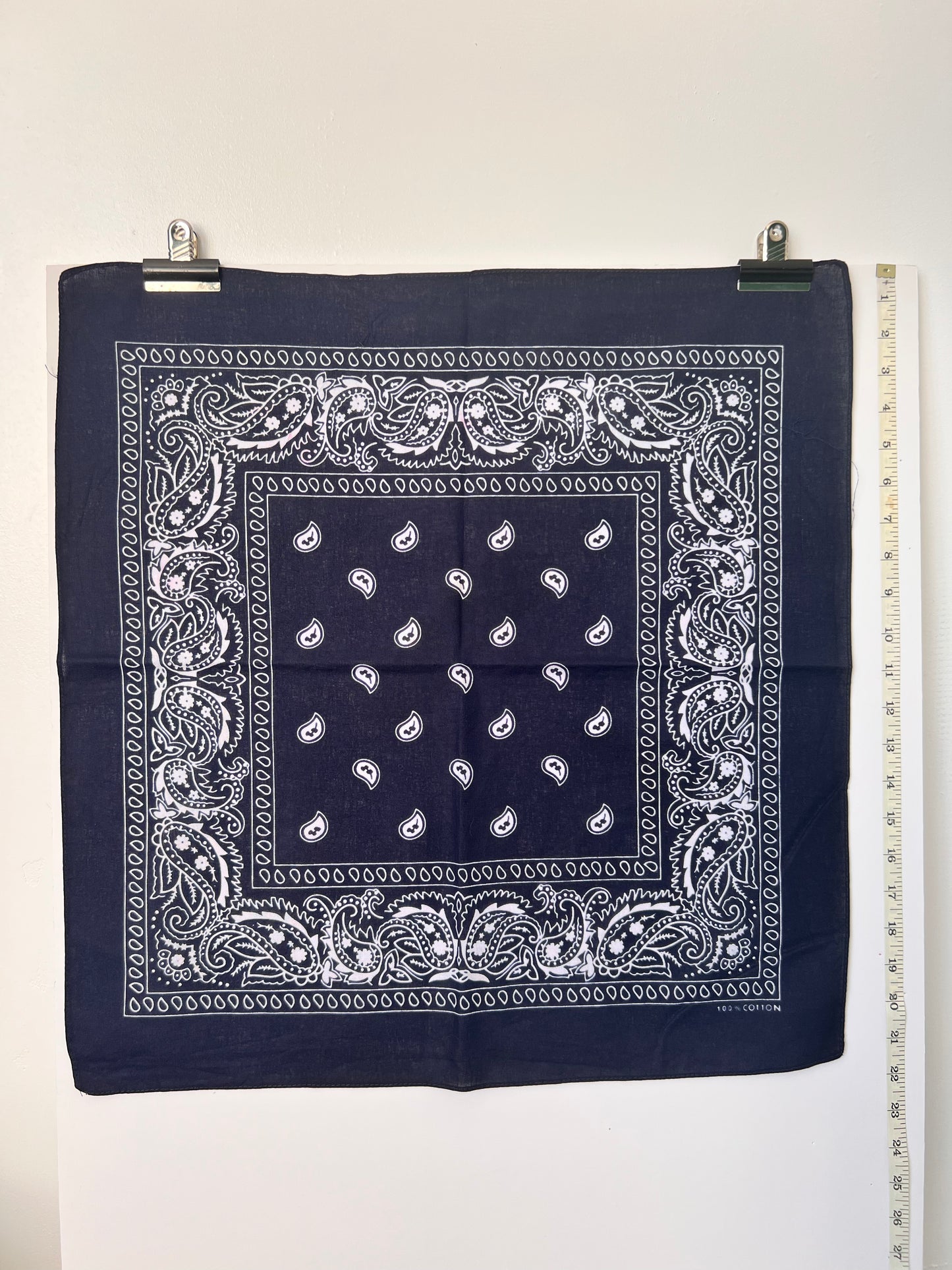 Paisley Print Dark Blue Bandana