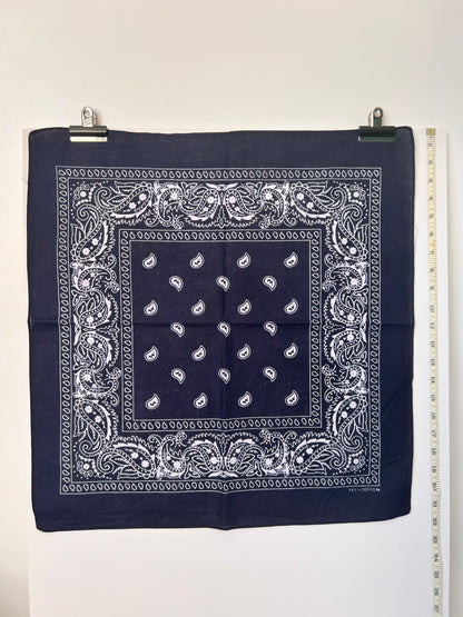 Paisley Print Dark Blue Bandana