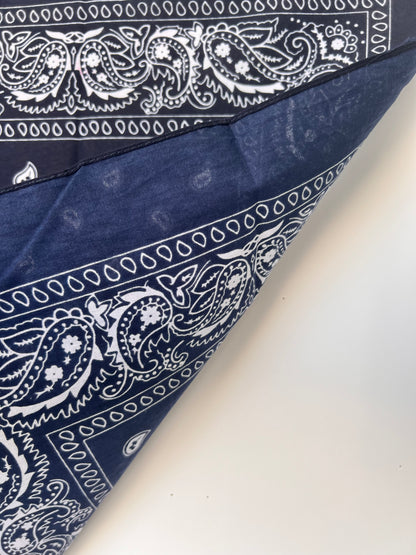 Paisley Print Dark Blue Bandana
