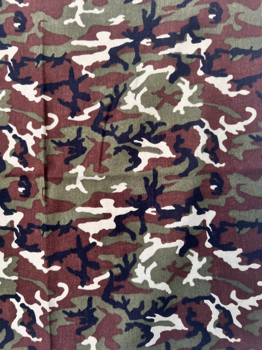 Army Camouflage Green & Brown Bandana