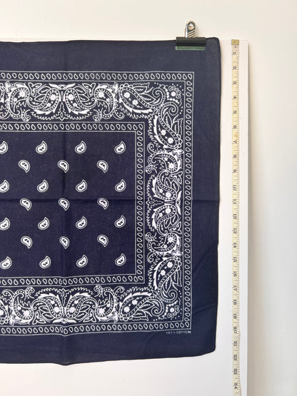 Paisley Print Dark Blue Bandana