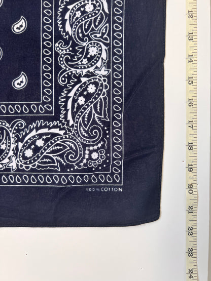 Paisley Print Dark Blue Bandana
