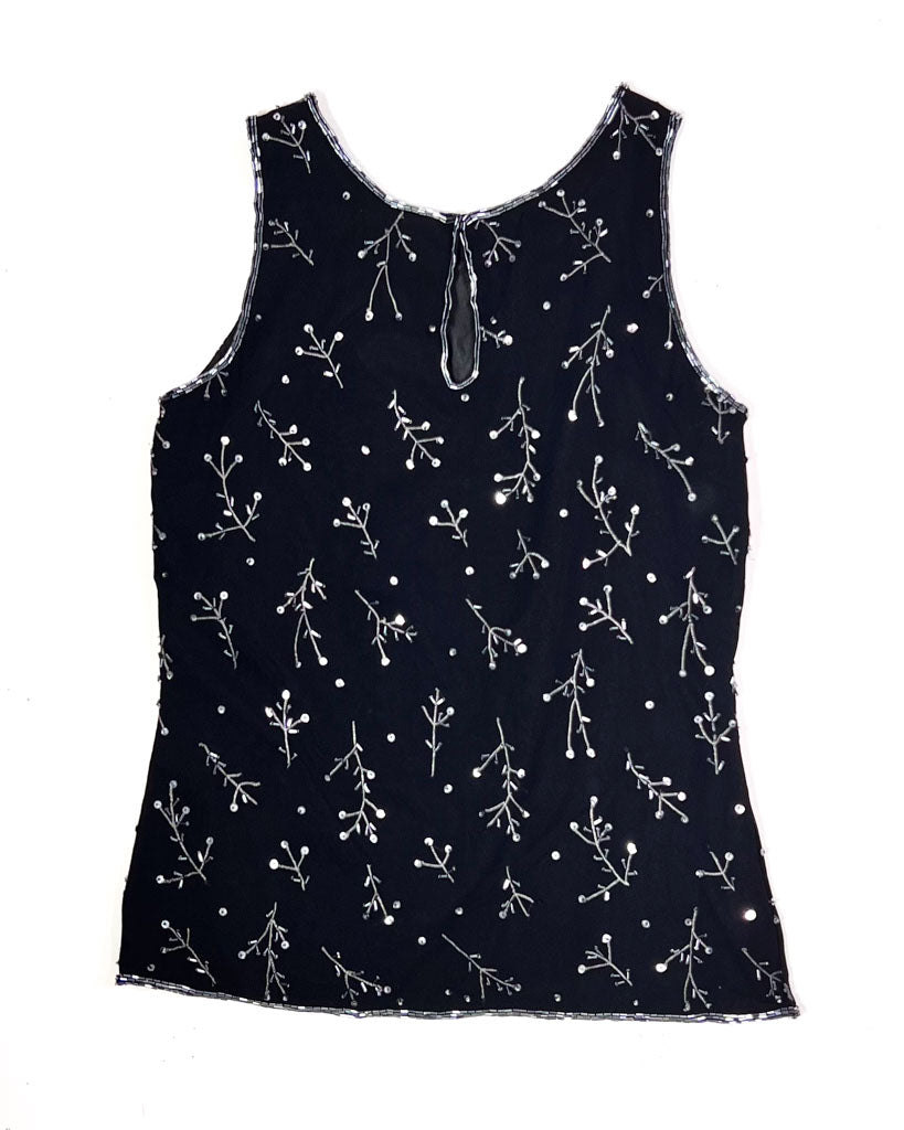 Y2K Beaded Tank Top - Small