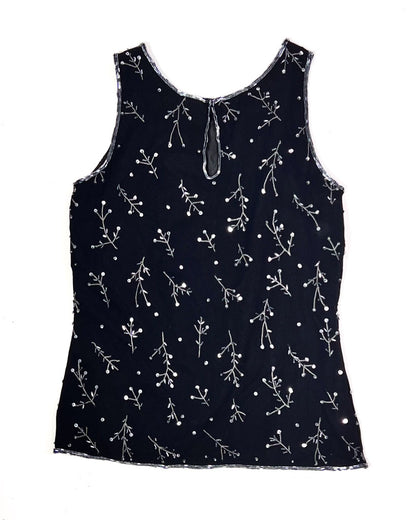 Y2K Beaded Tank Top - Small
