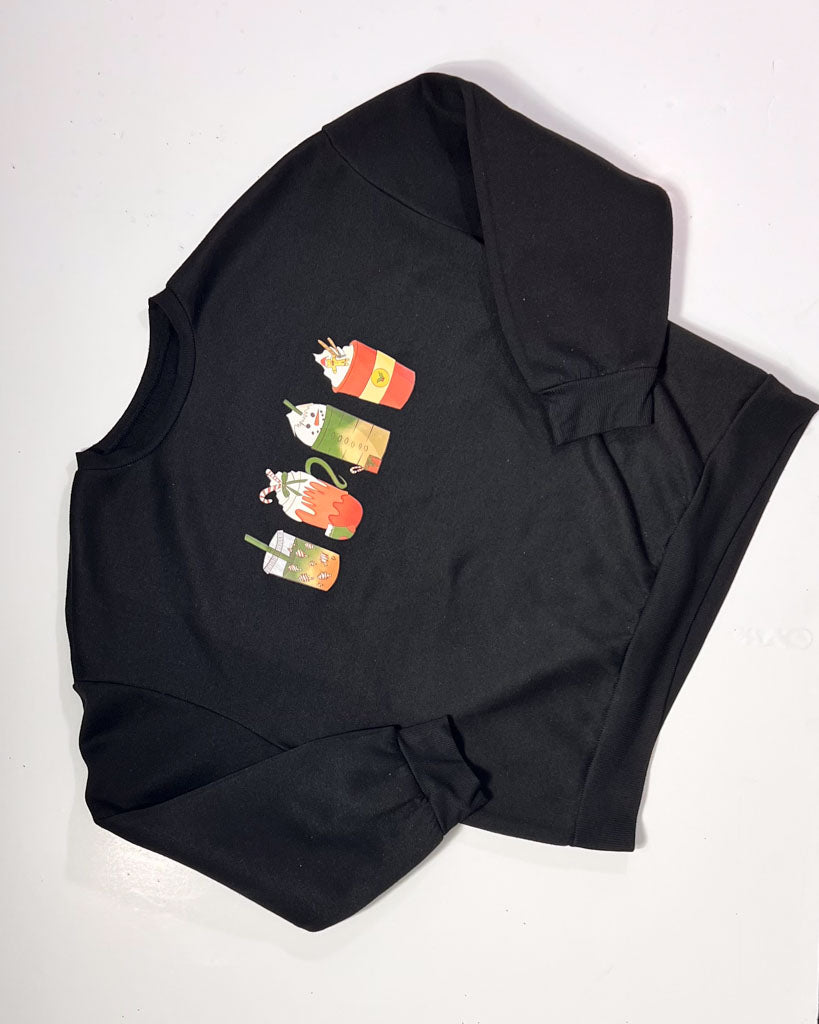 Christmas Drinks Sweatshirt - Large