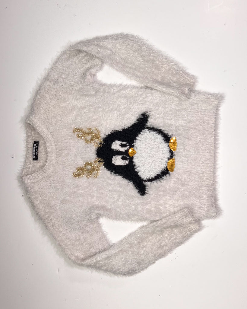 Penguin Christmas Jumper - UK 8