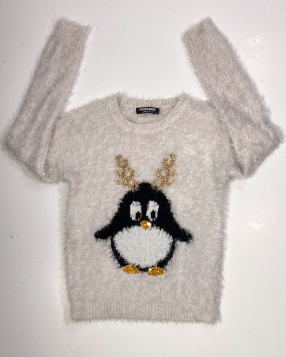Penguin Christmas Jumper - UK 8