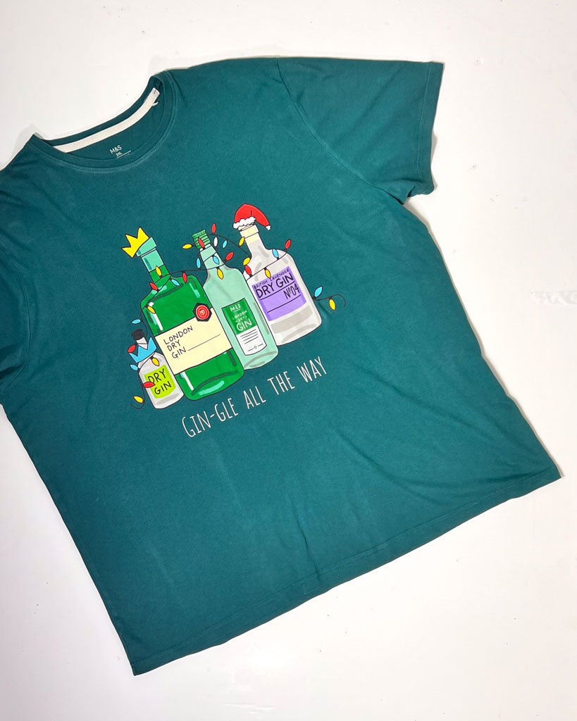 Gin-gle All The Way Christmas T-Shirt - XXL