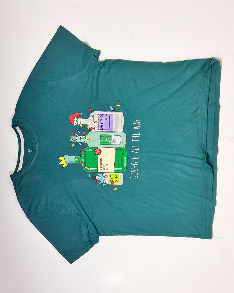 Gin-gle All The Way Christmas T-Shirt - XXL