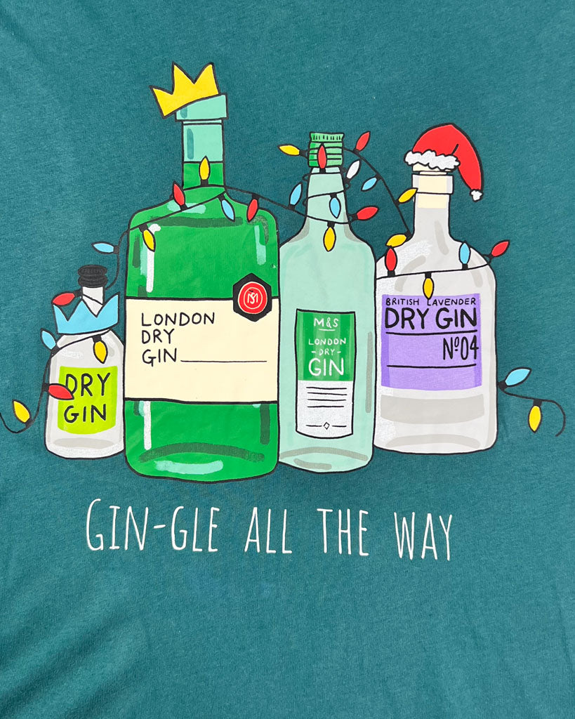 Gin-gle All The Way Christmas T-Shirt - XXL