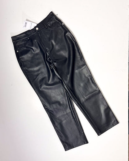 Next Leather Look Trousers - UK8