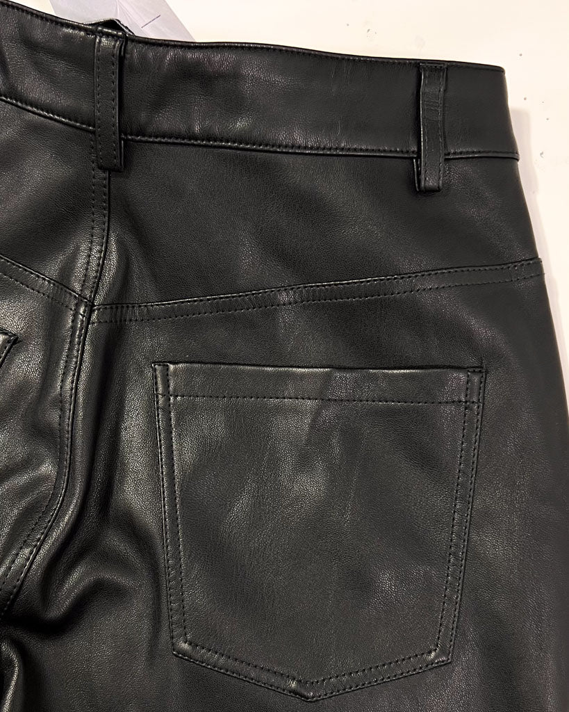 Next Leather Look Trousers - UK8