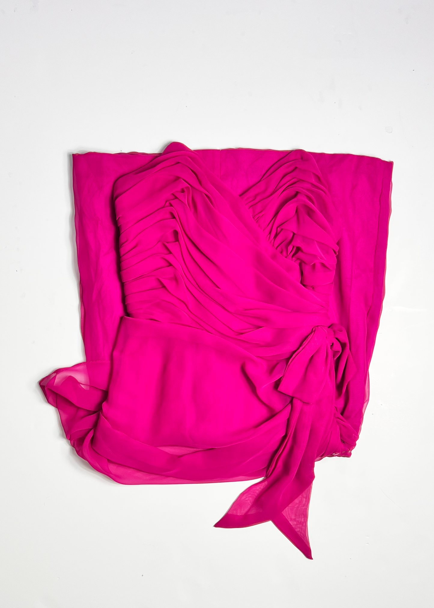 Vintage Strapless Pink Tube Dress - Size 10